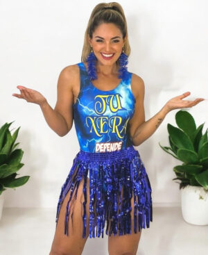 Saia de Fita Fitilho Azul